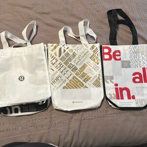 Set of 3 - Reusable lululemon bags